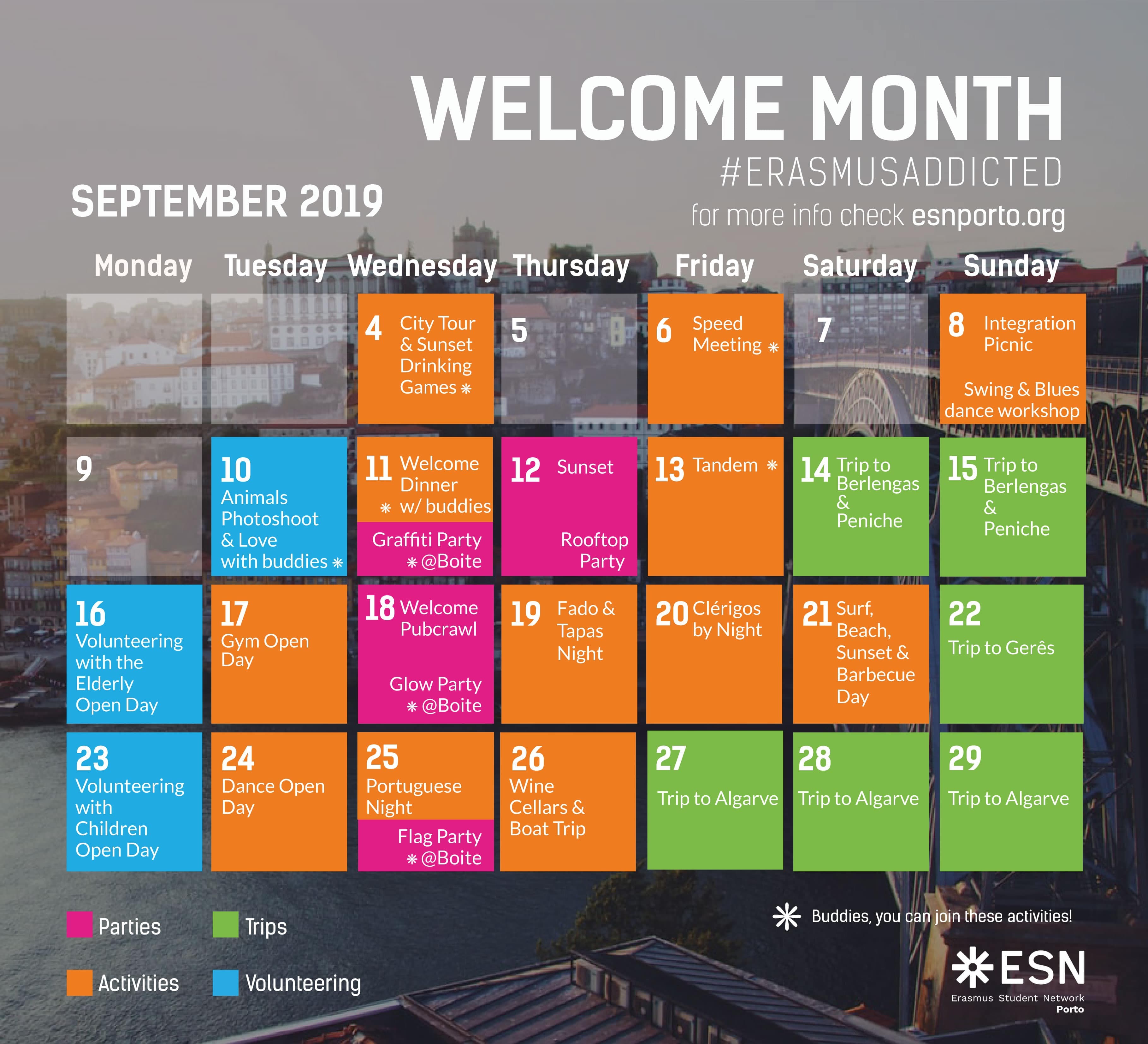 Welcome Month September 2019