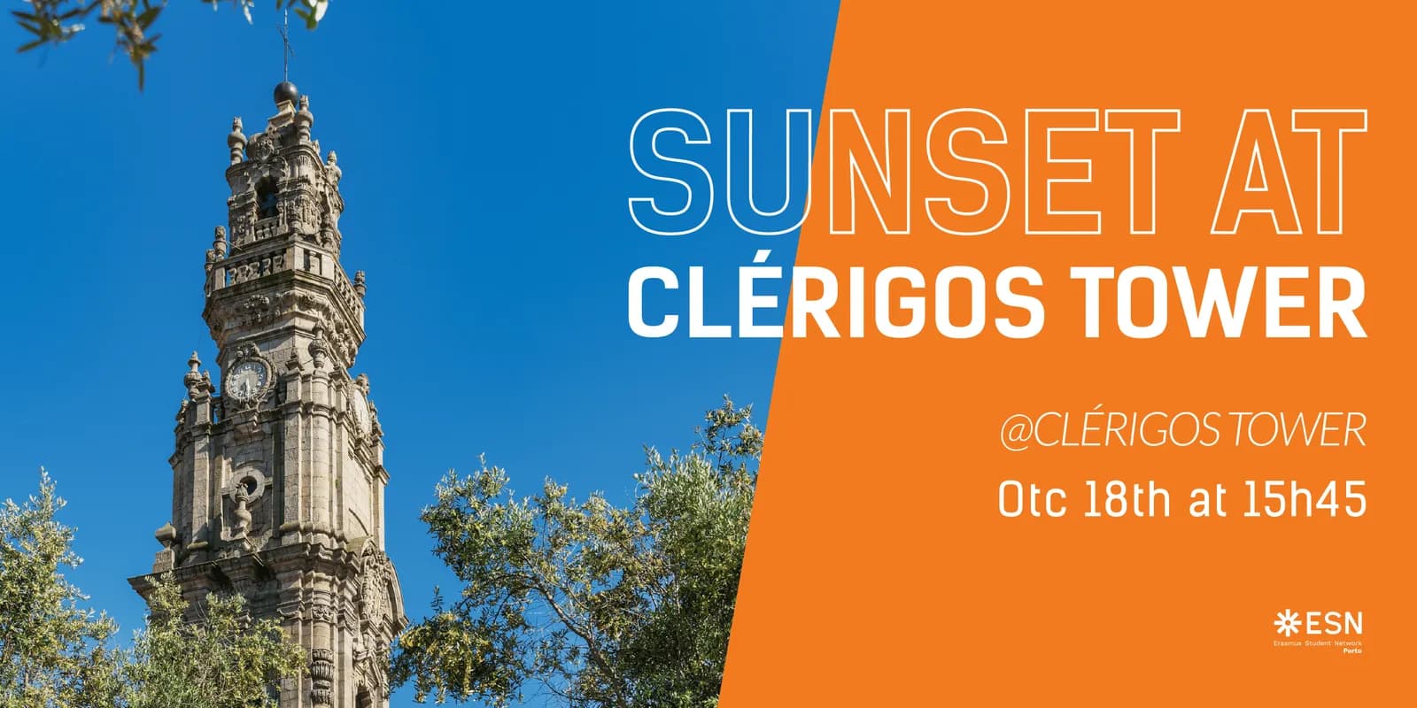 Sunset at Clérigos Tower