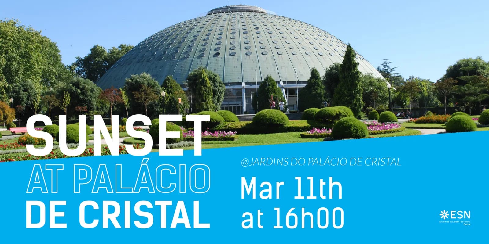 Sunset at Palácio de Cristal