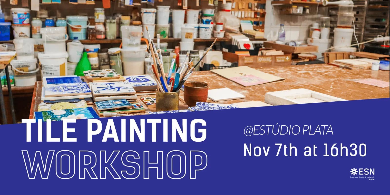 Tile Painting - 4h30pm Workshop